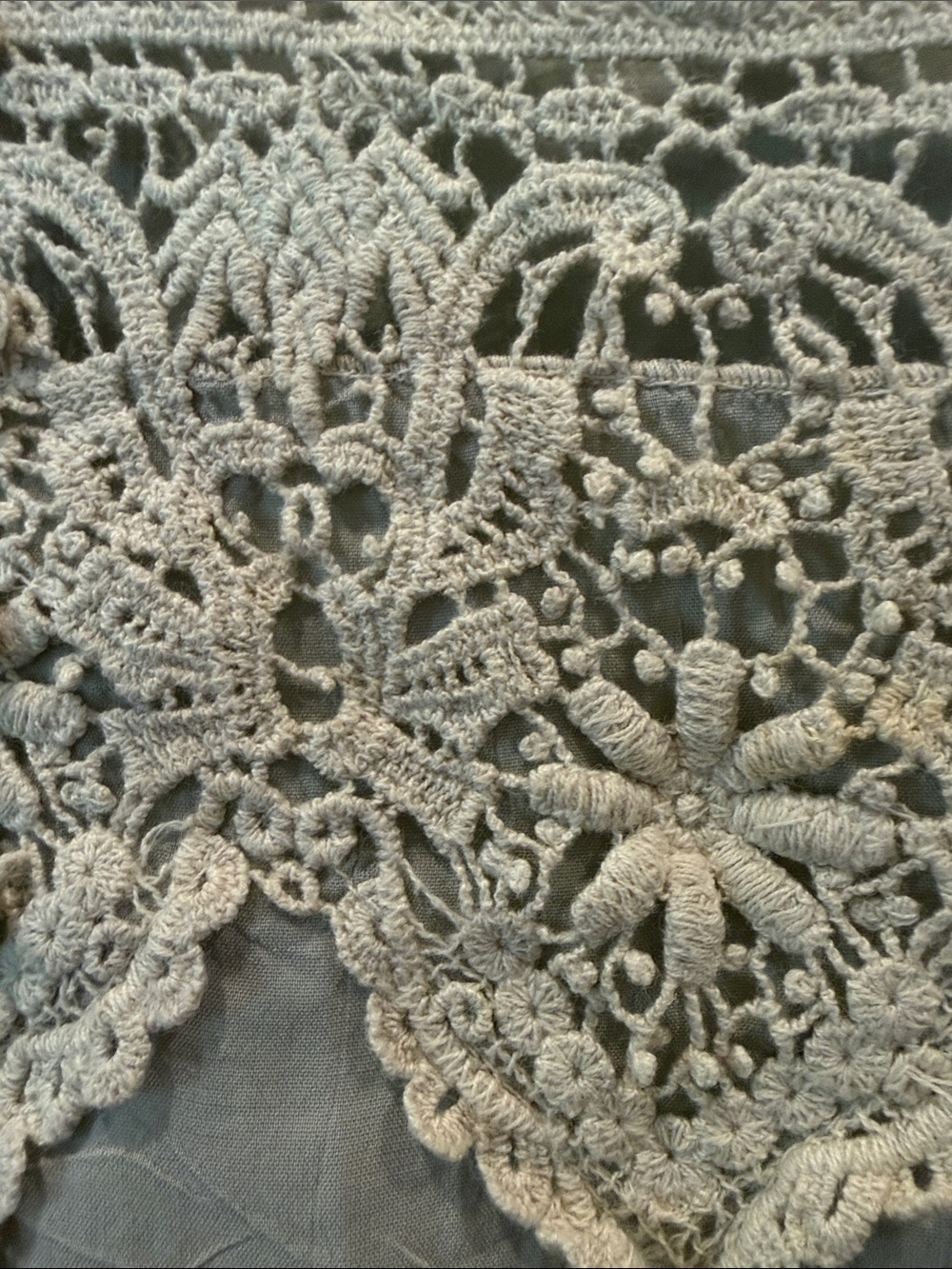 Johnny Was Cream Crochet Lace Boho Blouse - Picture 3 of 7
